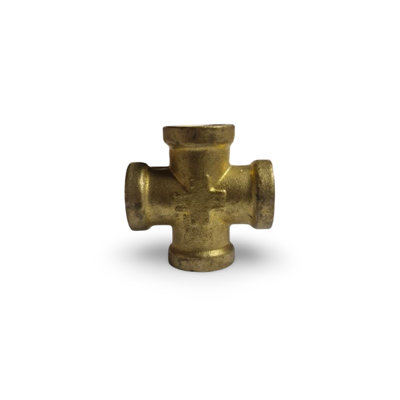 brass four way cross female threaded fittings